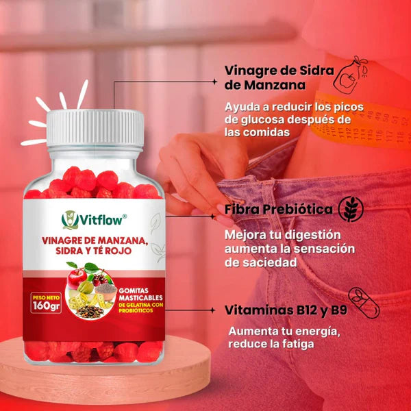 Gomitas DIETETICAS de Vinagre De Manzana
